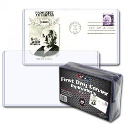 BCW Topload Holders -- First Day Cover (7 x 4 1/16) -- Pack of 25