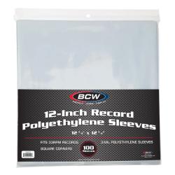 BCW 12-Inch Record Sleeves -- Polyethylene