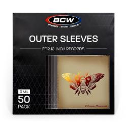 BCW 33 RPM Record Sleeves -- Polyethylene -- Pack of 50