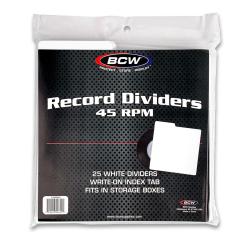 BCW 45 RPM Record Dividers