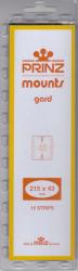 Prinz/Scott Stamp Mount Strips: 215mm x 43mm