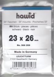 Hawid Stamp Mounts: 23x26 -- Black