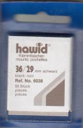 Hawid Stamp Mounts: 36x29 -- Black