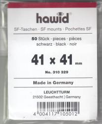 Hawid Stamp Mounts: 41x41 -- Black