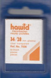 Hawid Stamp Mounts: 34x28 -- Clear