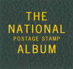 Scott National Series Green Binder Label: The National Postage Stamp Album