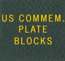 Scott National Series Green Binder Label: US Commemorative Plate Blocks