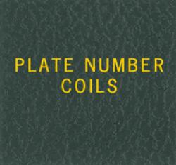 Scott National Series Green Binder Label: US Plate Number Coils