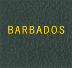 Scott Specialty Series Green Binder Label: Barbados
