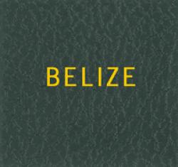 Scott Specialty Series Green Binder Label: Belize