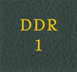 Scott Specialty Series Green Binder Label: DDR 1