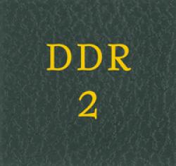 Scott Specialty Series Green Binder Label: DDR 2