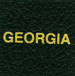 Scott Specialty Series Green Binder Label: Georgia