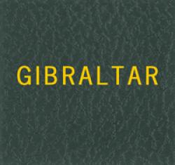 Scott Specialty Series Green Binder Label: Gibraltar