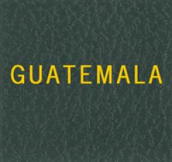 Scott Specialty Series Green Binder Label: Guatemala