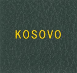 Scott Specialty Series Green Binder Label: Kosovo