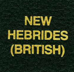 Scott Specialty Series Green Binder Label: New Hebrides (Brt)