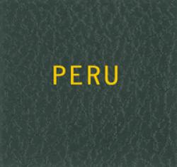 Scott Specialty Series Green Binder Label: Peru
