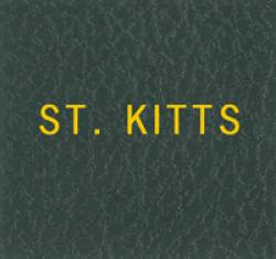 Scott Specialty Series Green Binder Label: St. Kitts