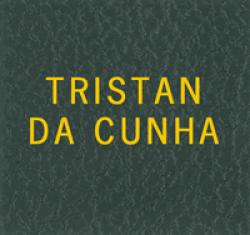 Scott Specialty Series Green Binder Label: Tristan Da Cunha