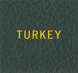 Scott Specialty Series Green Binder Label: Turkey