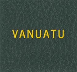 Scott Specialty Series Green Binder Label: Vanuatu