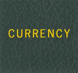 Scott Specialty Series Green Binder Label: Currency