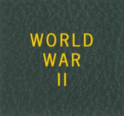 Scott Specialty Series Green Binder Label: World War II