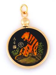 Hand Painted Chinese Year of the Tiger Pendant (1926, 1938, 1950, 1962, 1974, 1986, 1998, 2010)