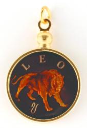 Hand Painted Leo Medallion Cuff Links (Jul 23 - Aug 22)